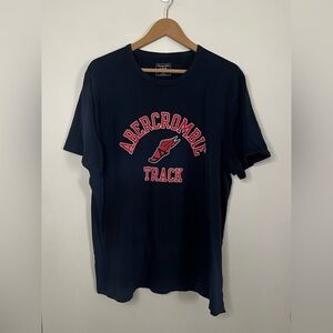 Vintage Abercrombie Fitch Track Collegiate Single Stitch T Shirt Size 2XL *FLAW*
